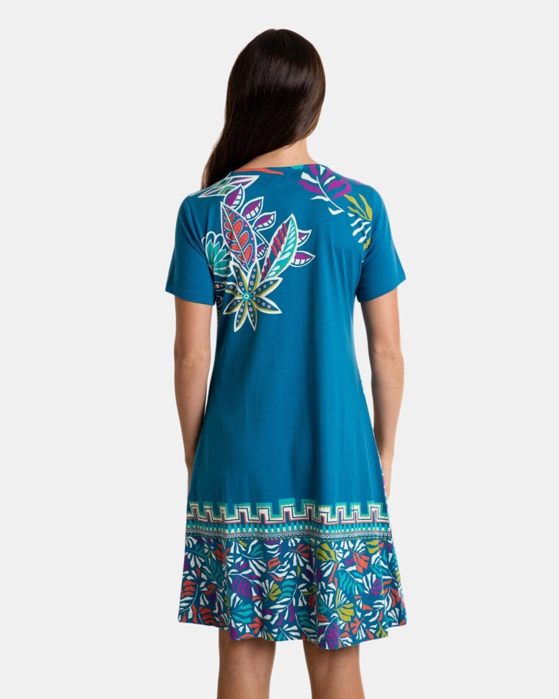Vestido flores geométricas - 3