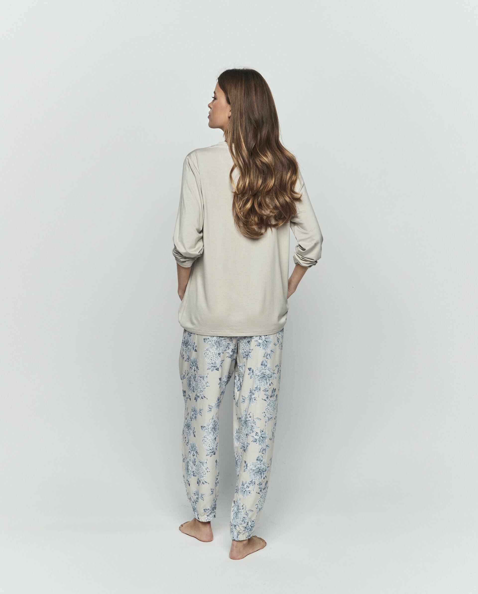 Pijama Flores Camiseta - 2