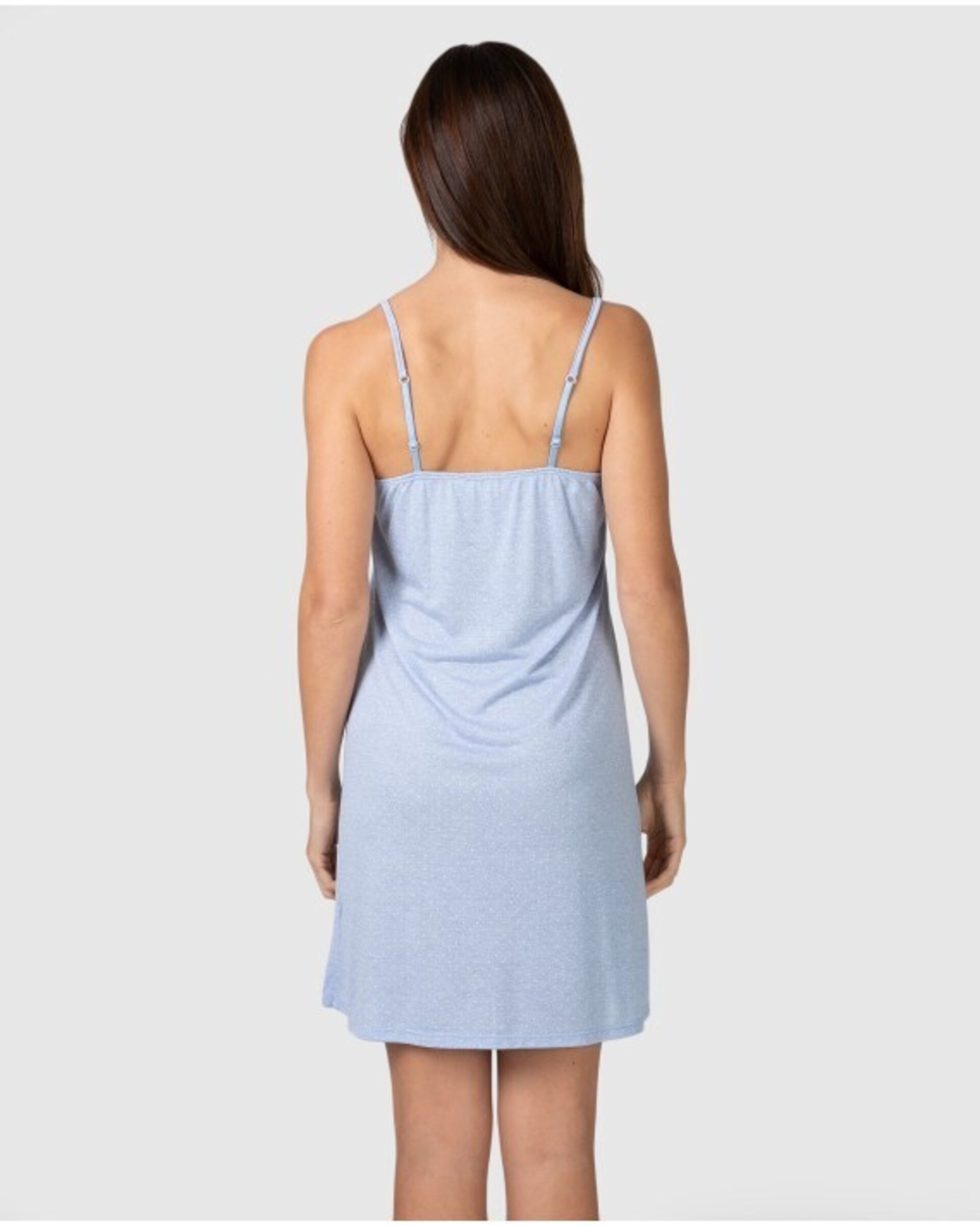 CAMISÓN CORTO DE MUJER DE MANGA CORTA CON ESTAMPADO FLORAL - 3