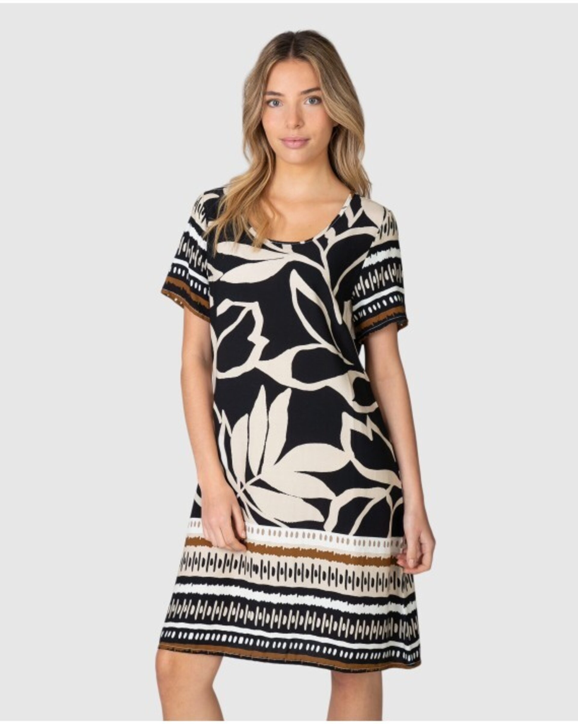 PLAYERA CORTA DE MUJER DE MANGA CORTA CON ESTAMPADO FLORAL - 1