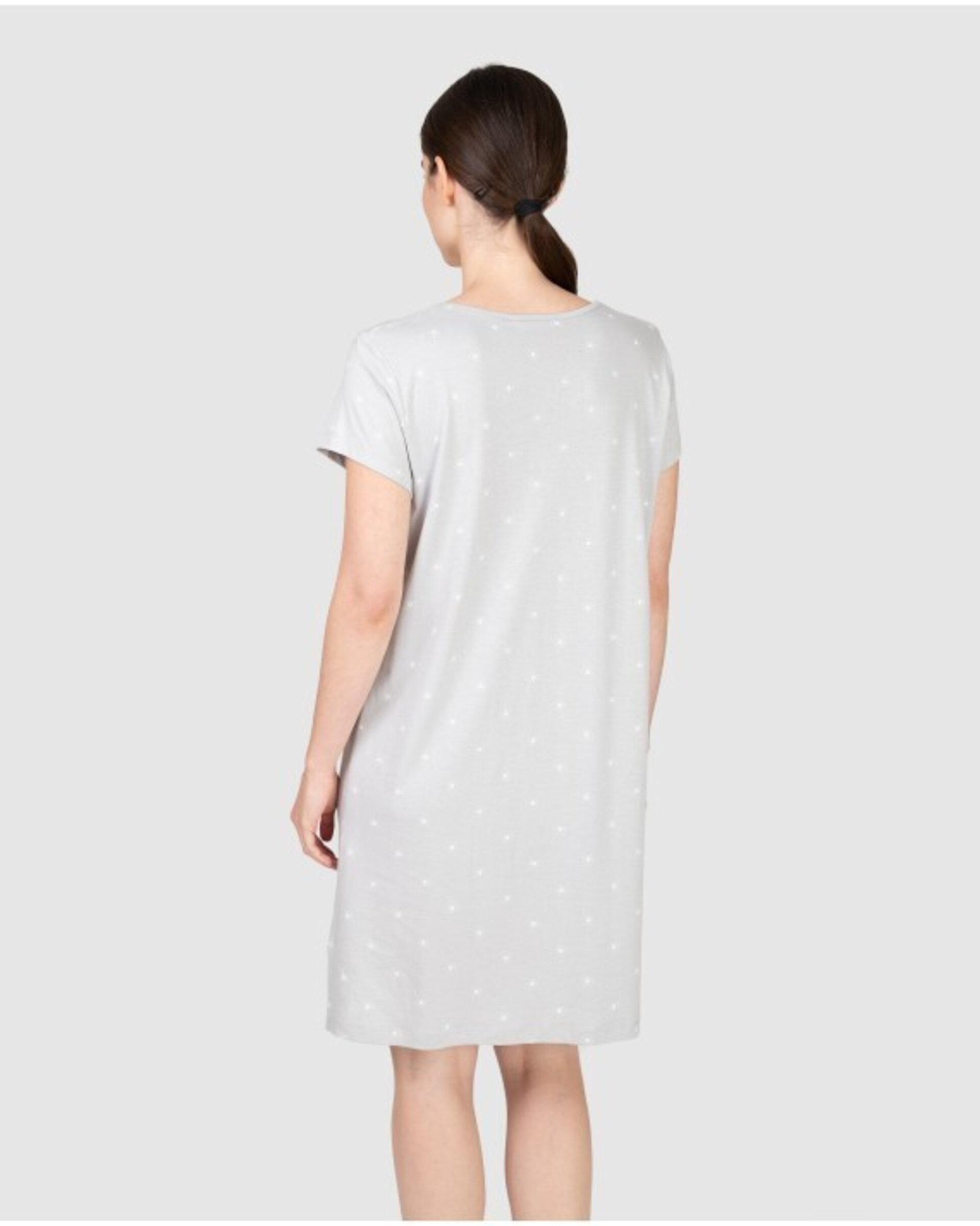 CAMISÓN CORTO DE MUJER DE MANGA CORTA CON ESTAMPADO - 2