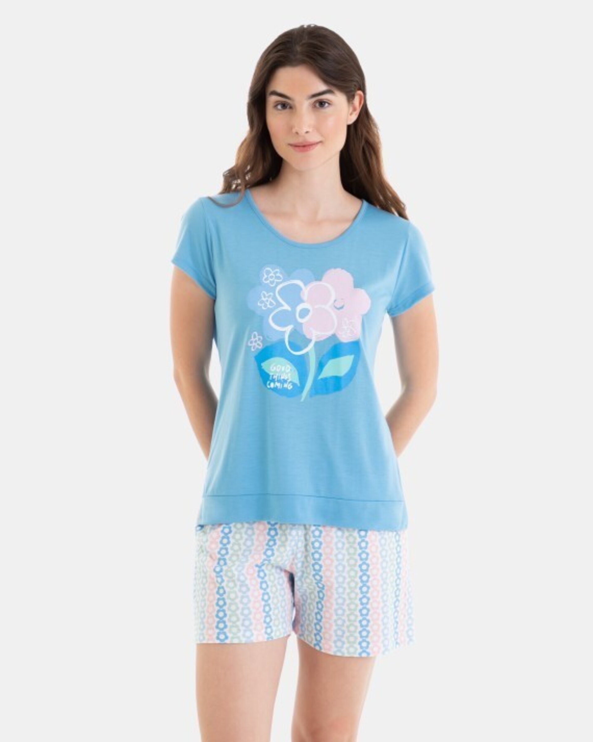 Pijama corto Flores - 3