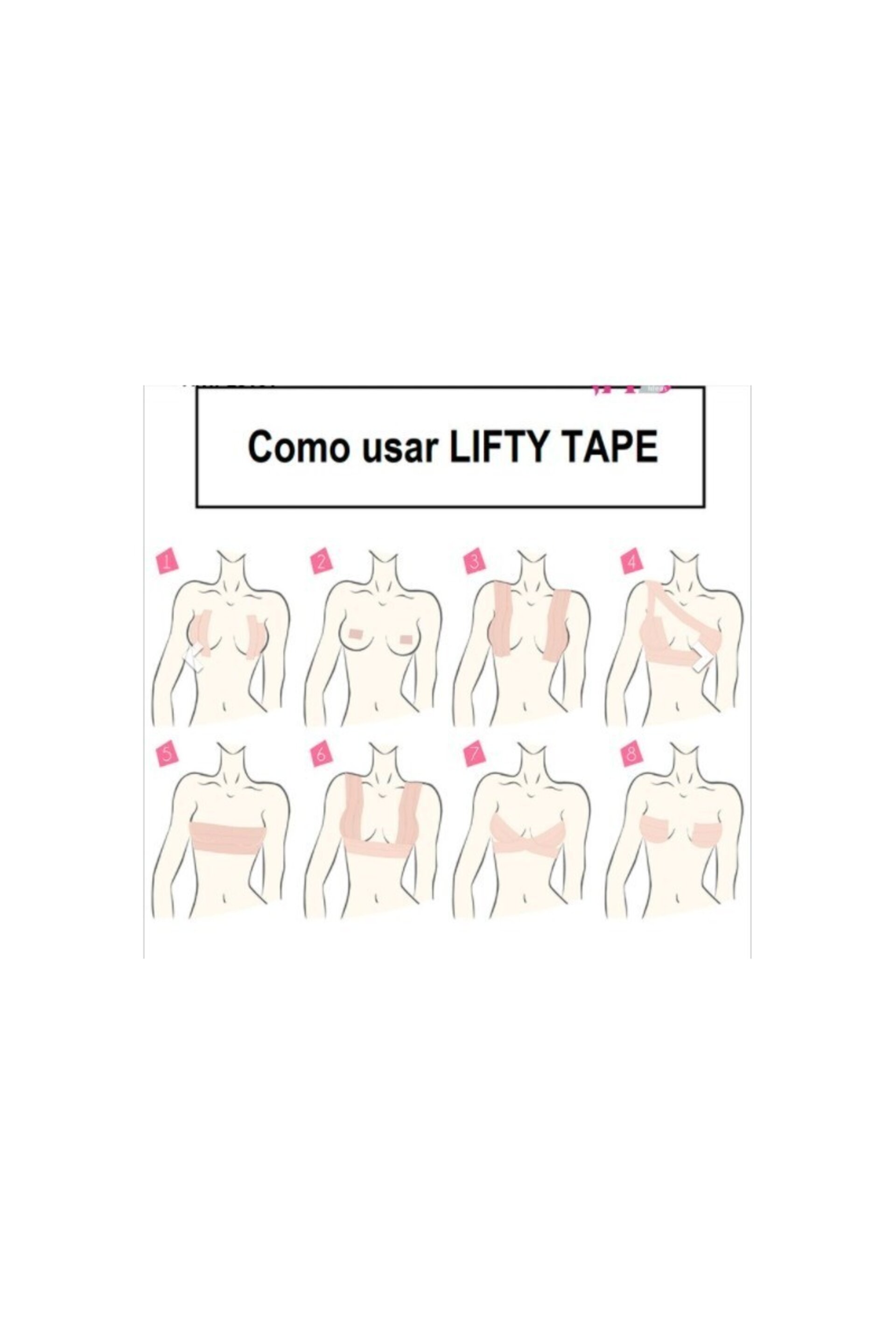 Lifty Tape - Cinta Adhesiva + 5 cubre pezones - 3