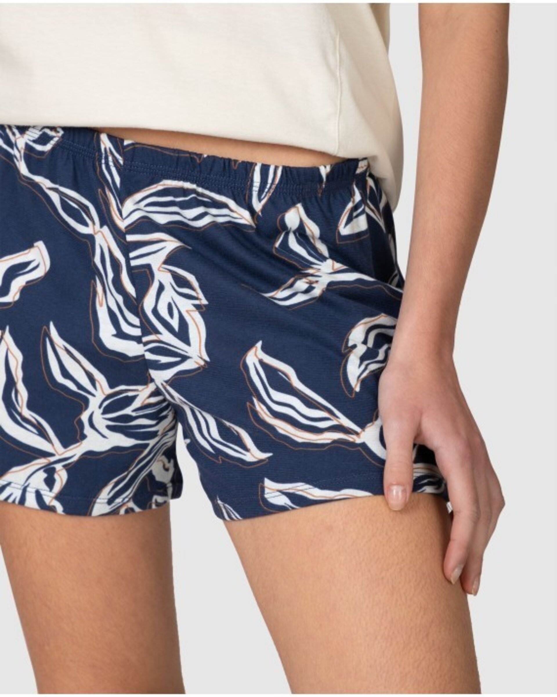 PIJAMA CORTO DE MUJER MANGA JAPONESA DISEÑO LISO - 4