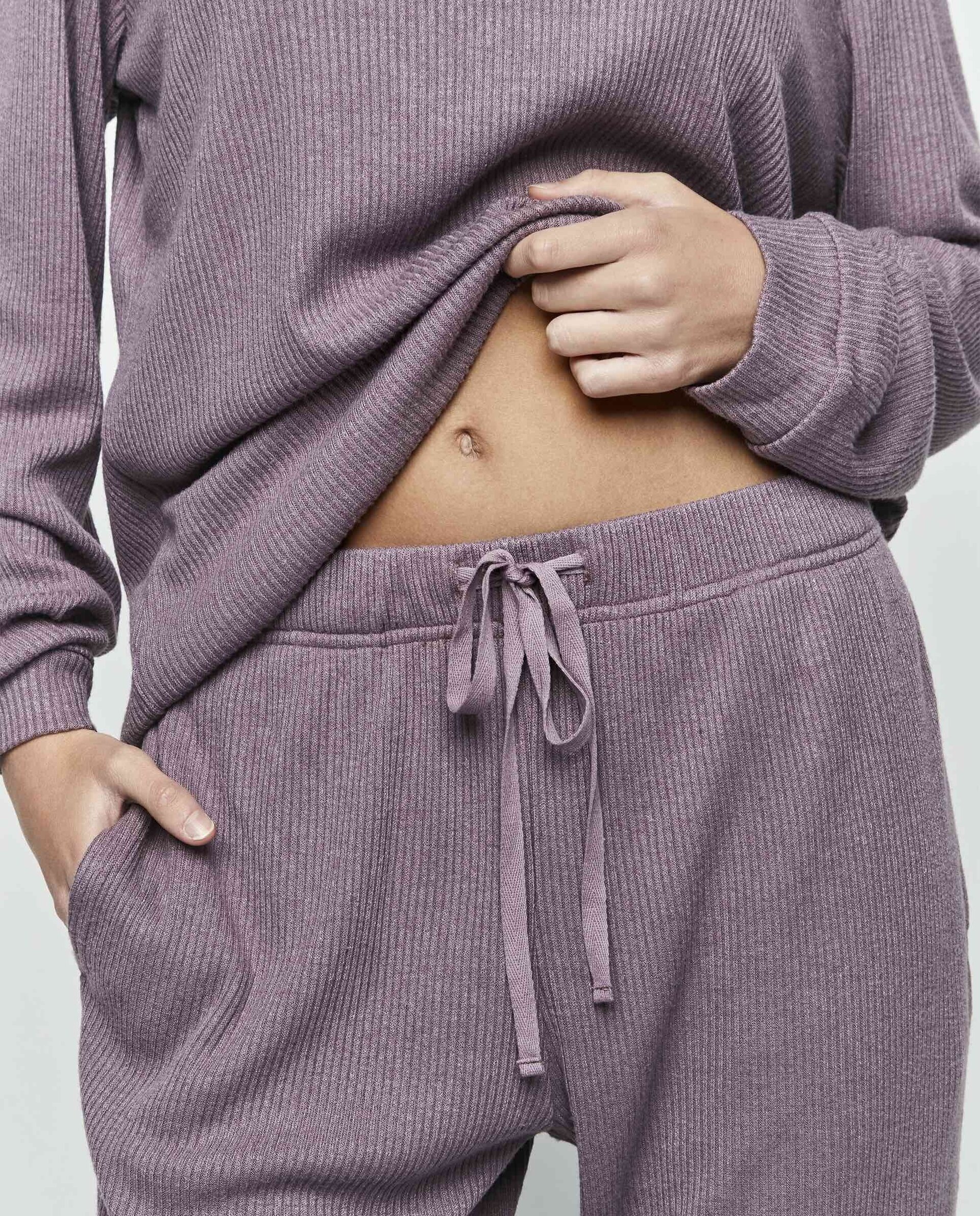 Pijama Basic morado - 4