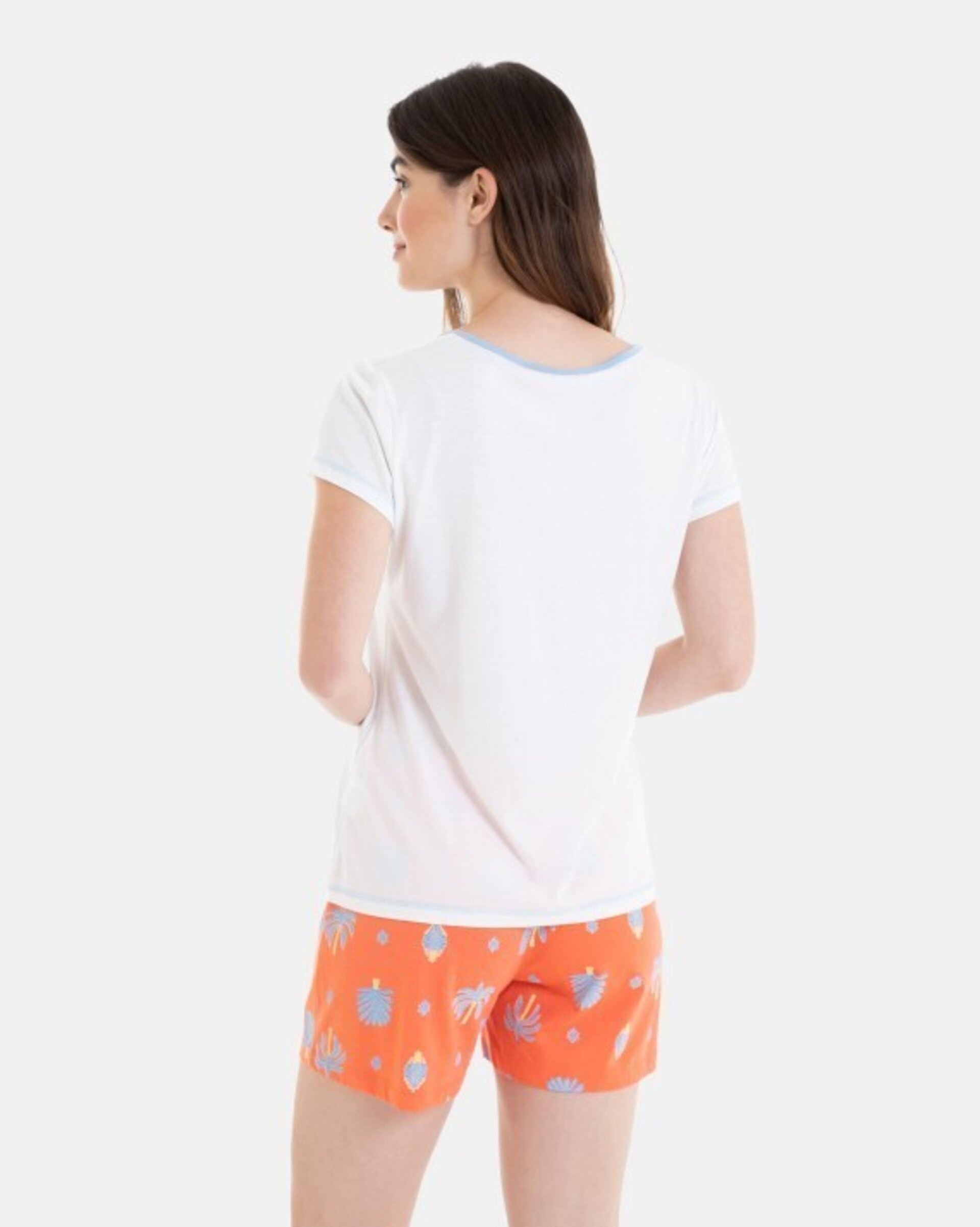Pijama corto estampado flores - 2