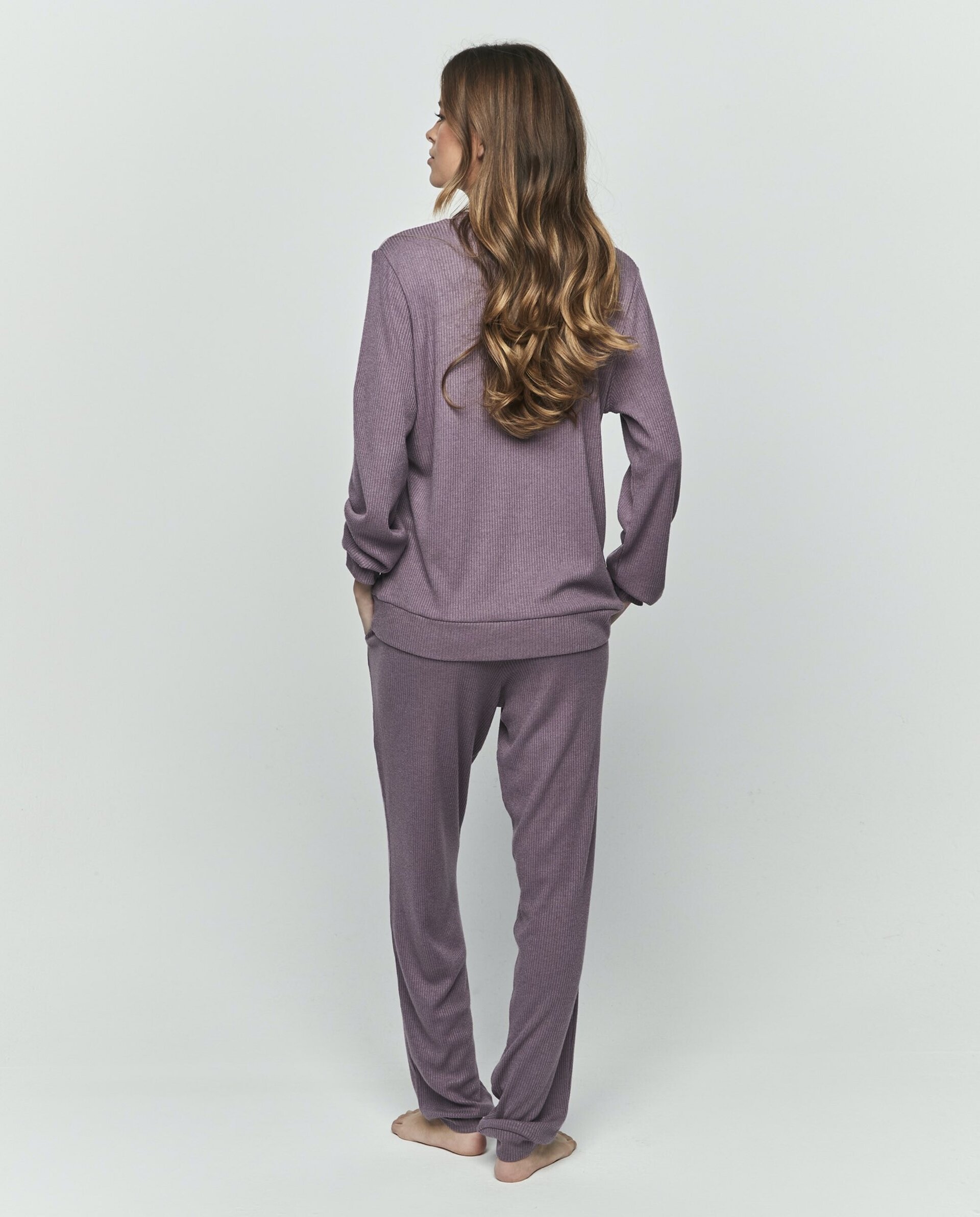 Pijama Basic morado - 3