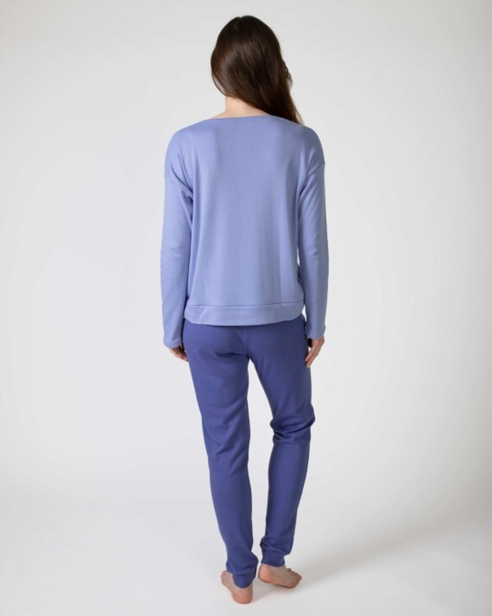 Pijama de mujer largo en tejido de punto - 3