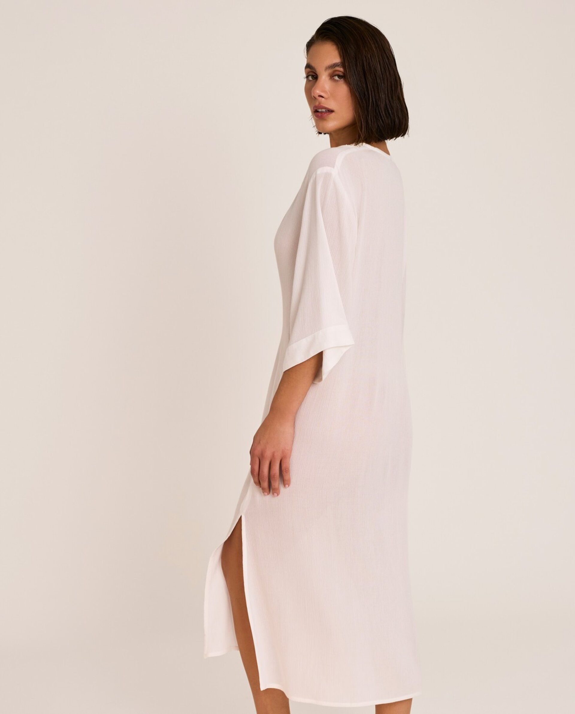 Vestido escote pico - 4