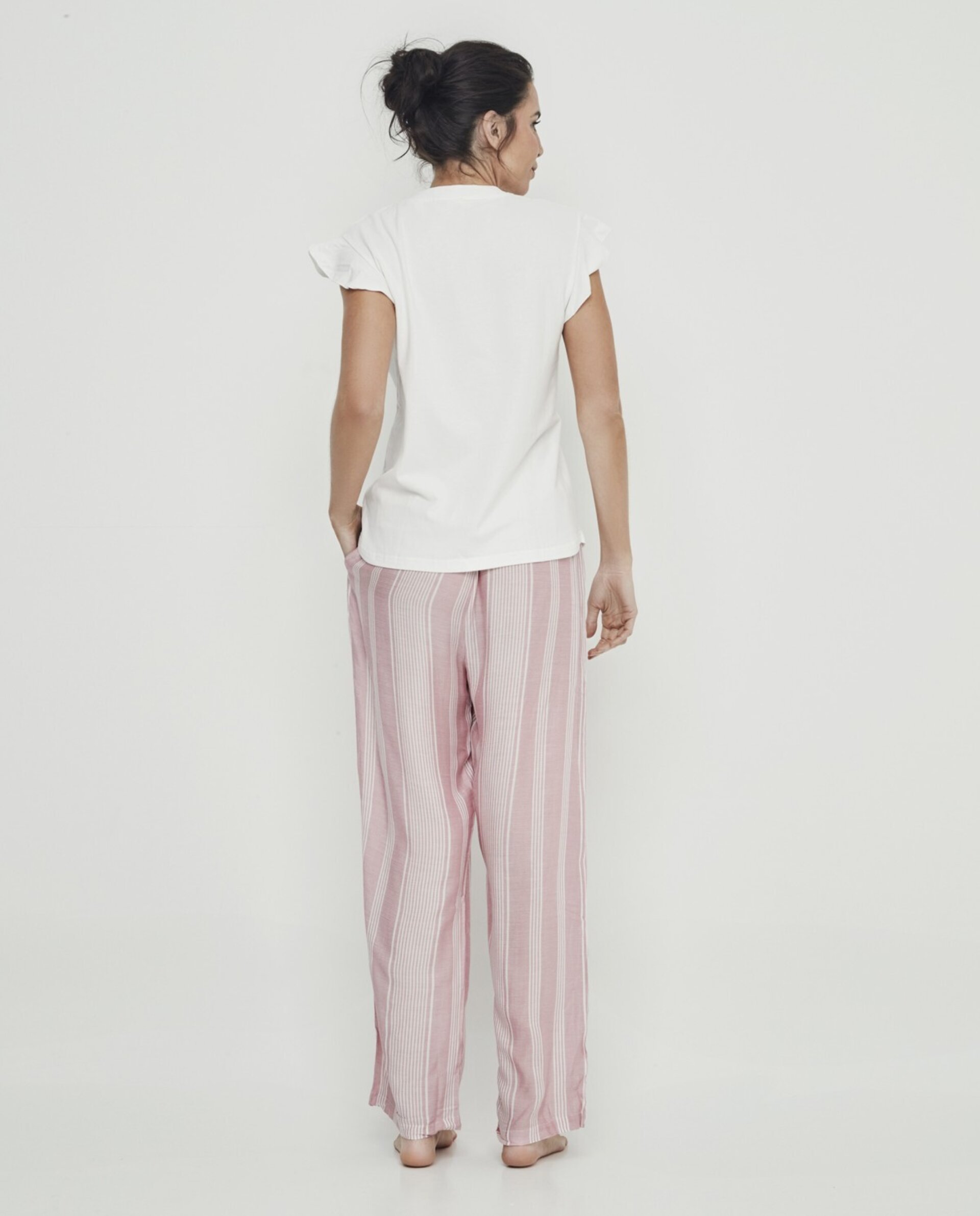 Pijama pantalón largo rosa - 2