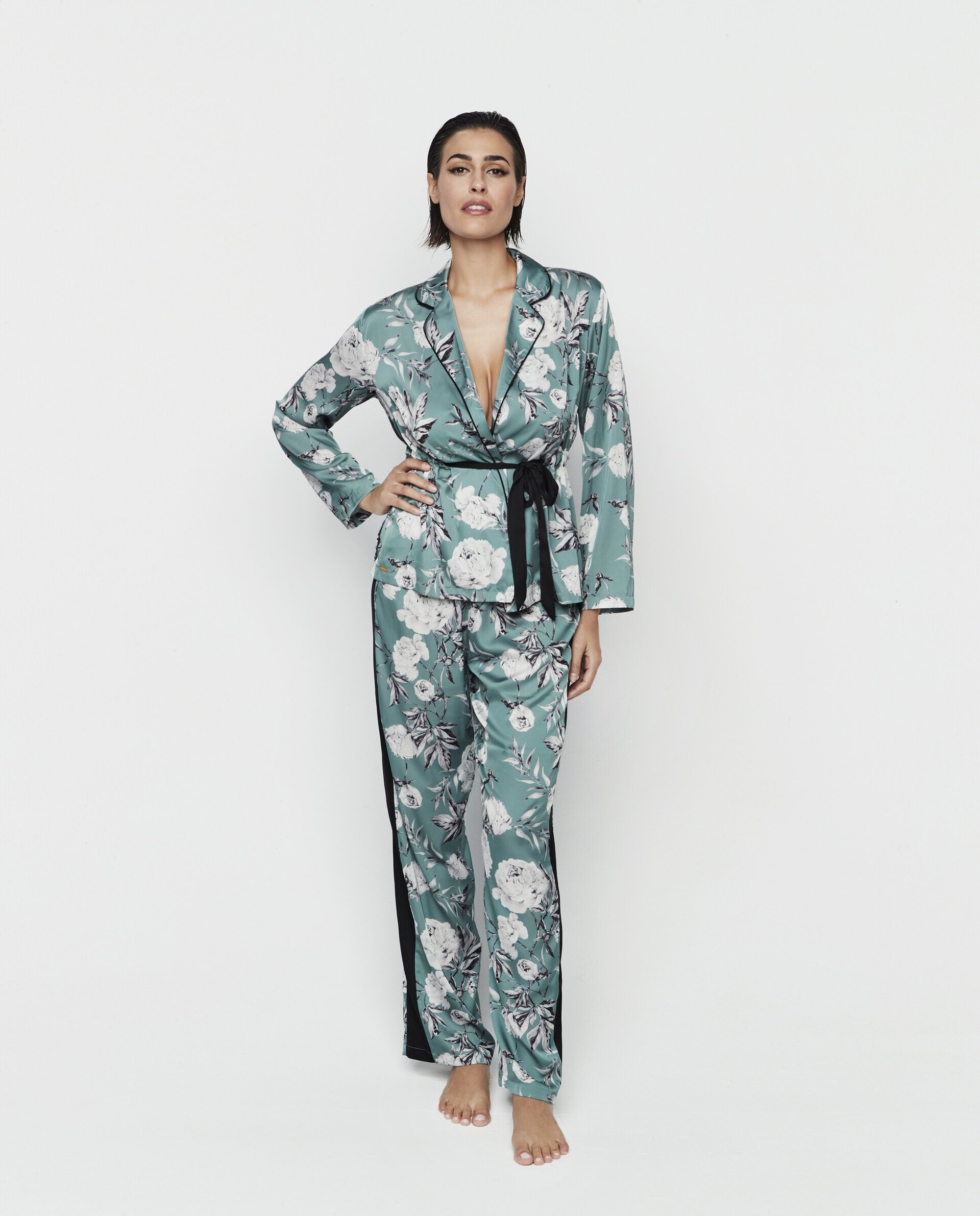 Pijama raso estampado - 1