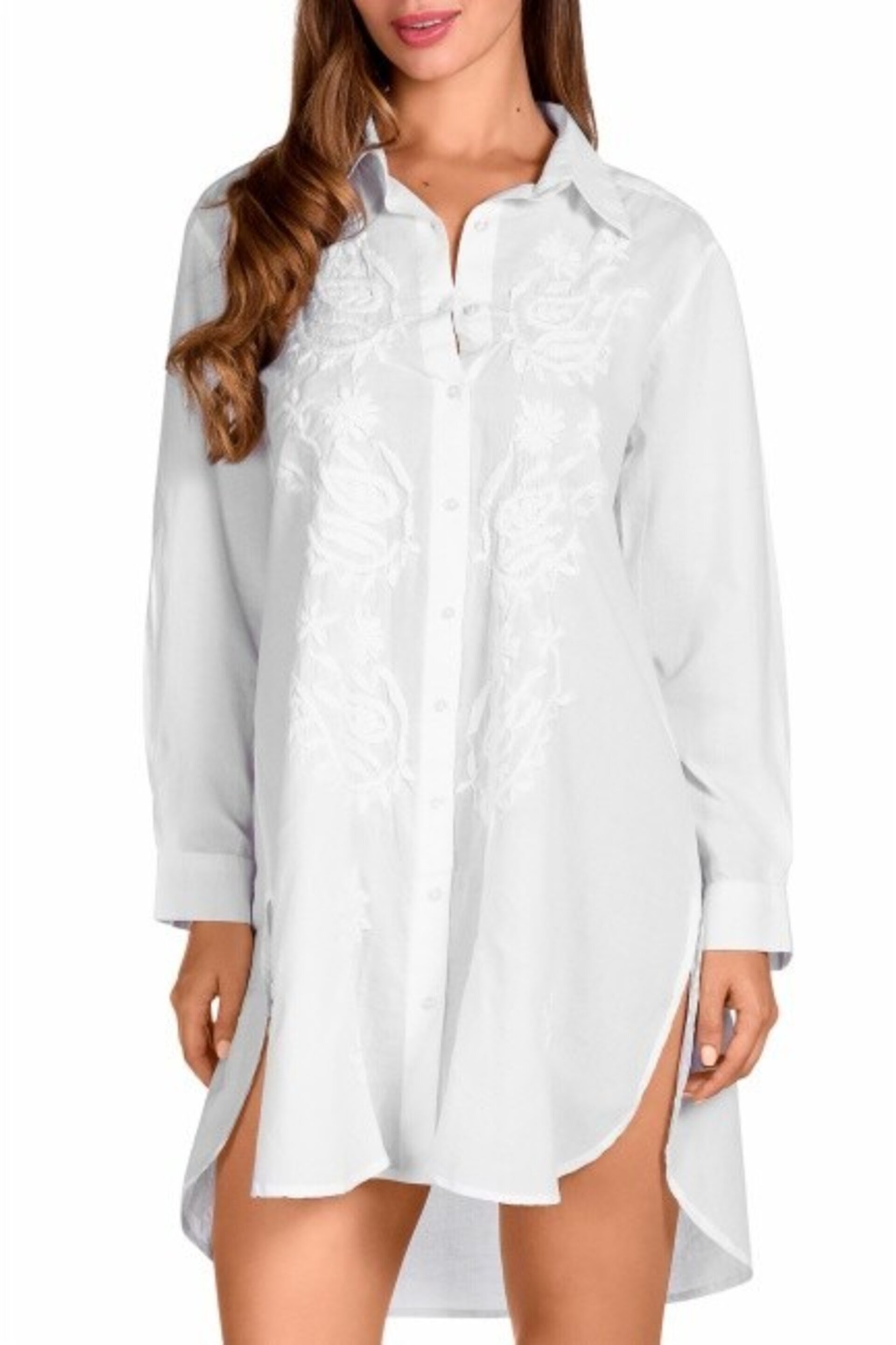 Vestido Camisero Blanck - 1