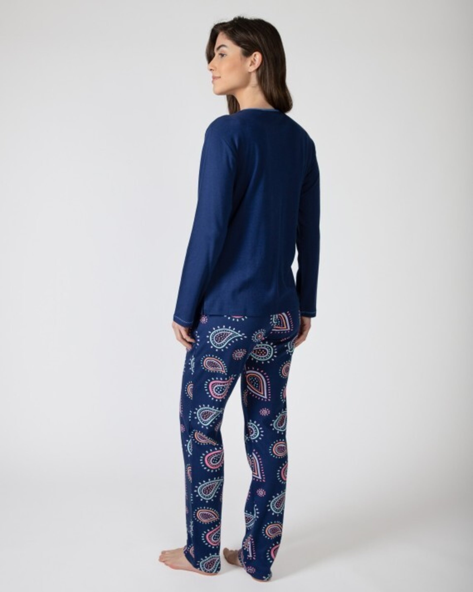 Pijama de mujer en punto de algodón - 3