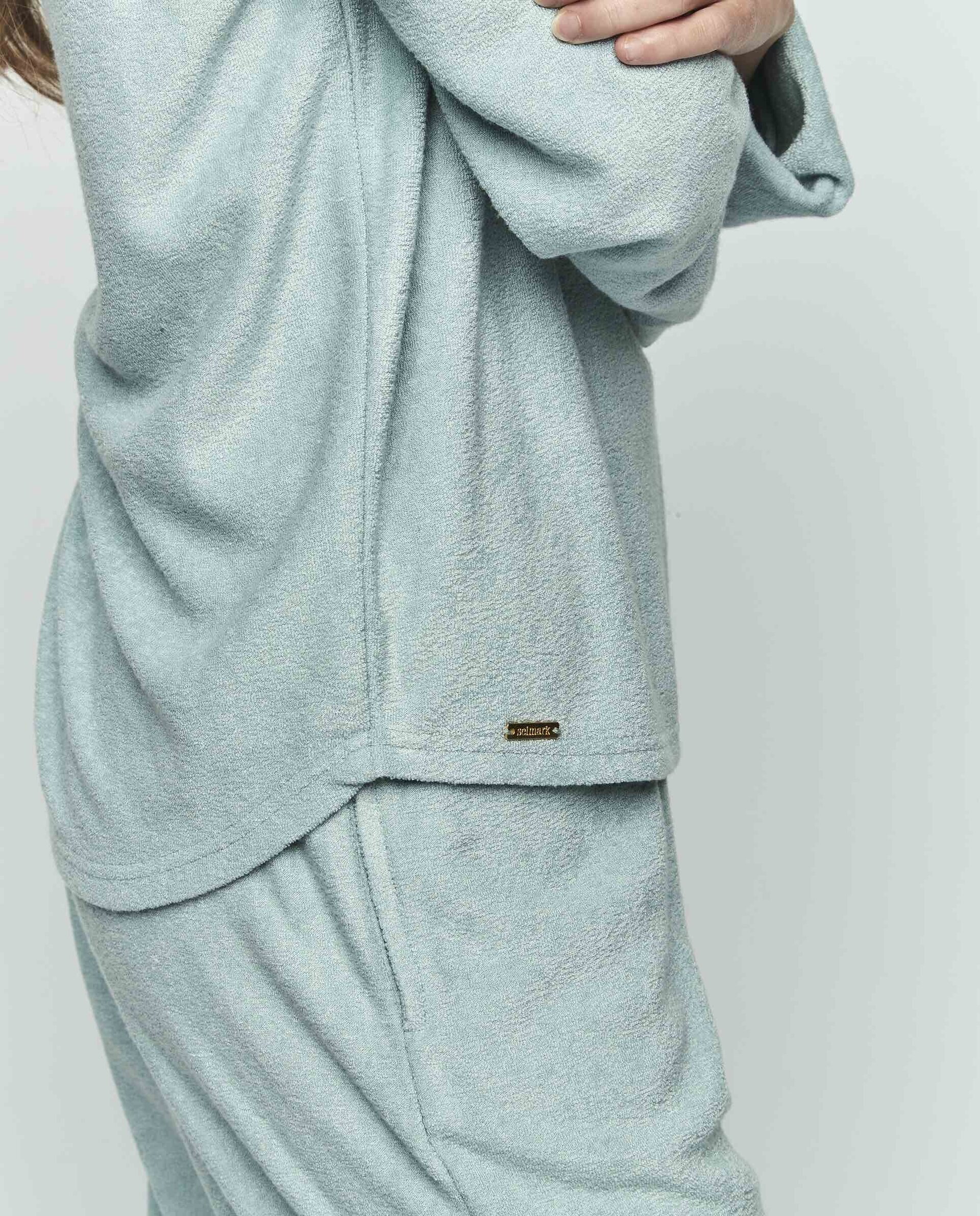 Pijama Plush azul agua - 4