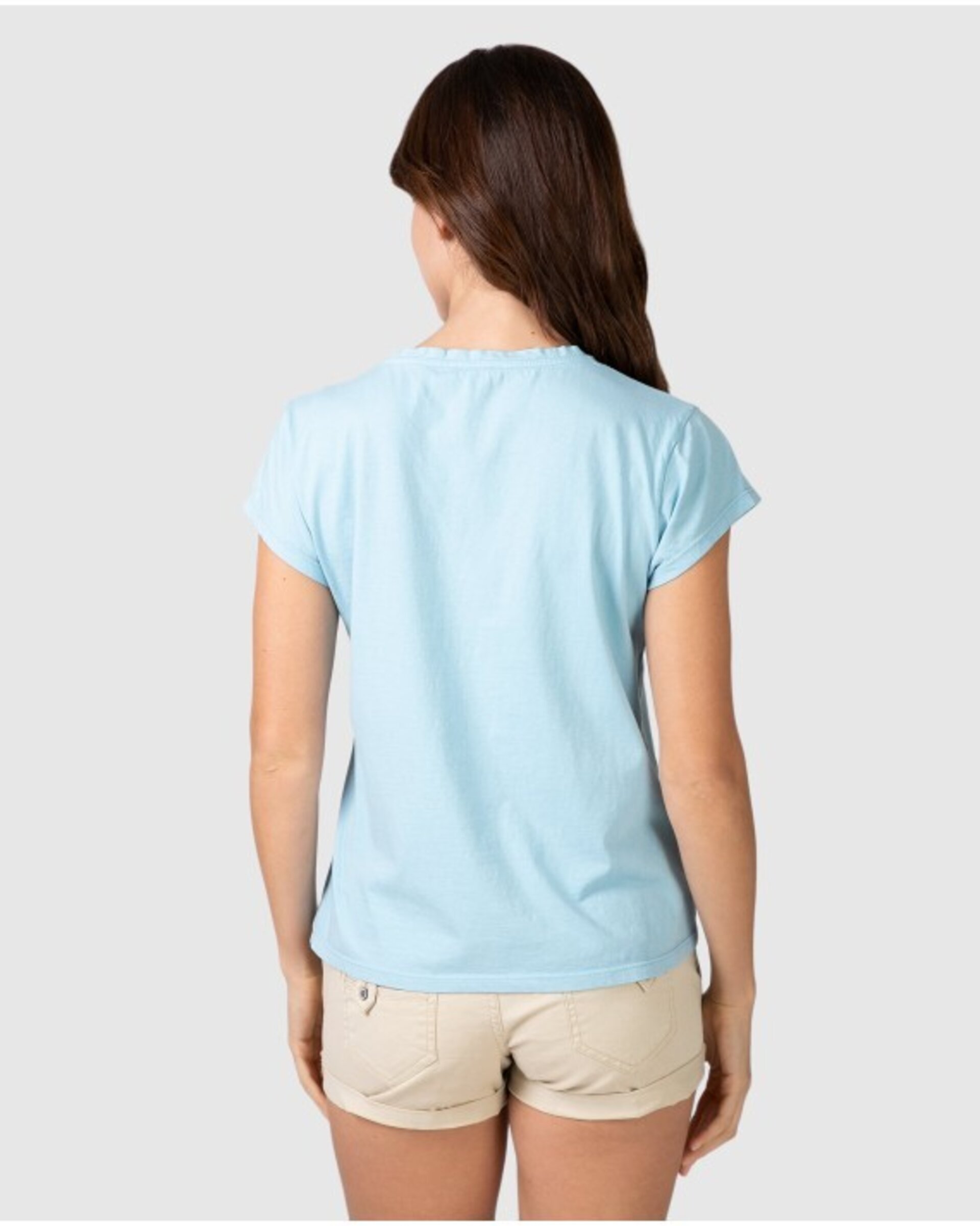 CAMISETA BÁSICA DE MUJER DE MANGA CORTA CON BOTONES DECORATIVOS - 3