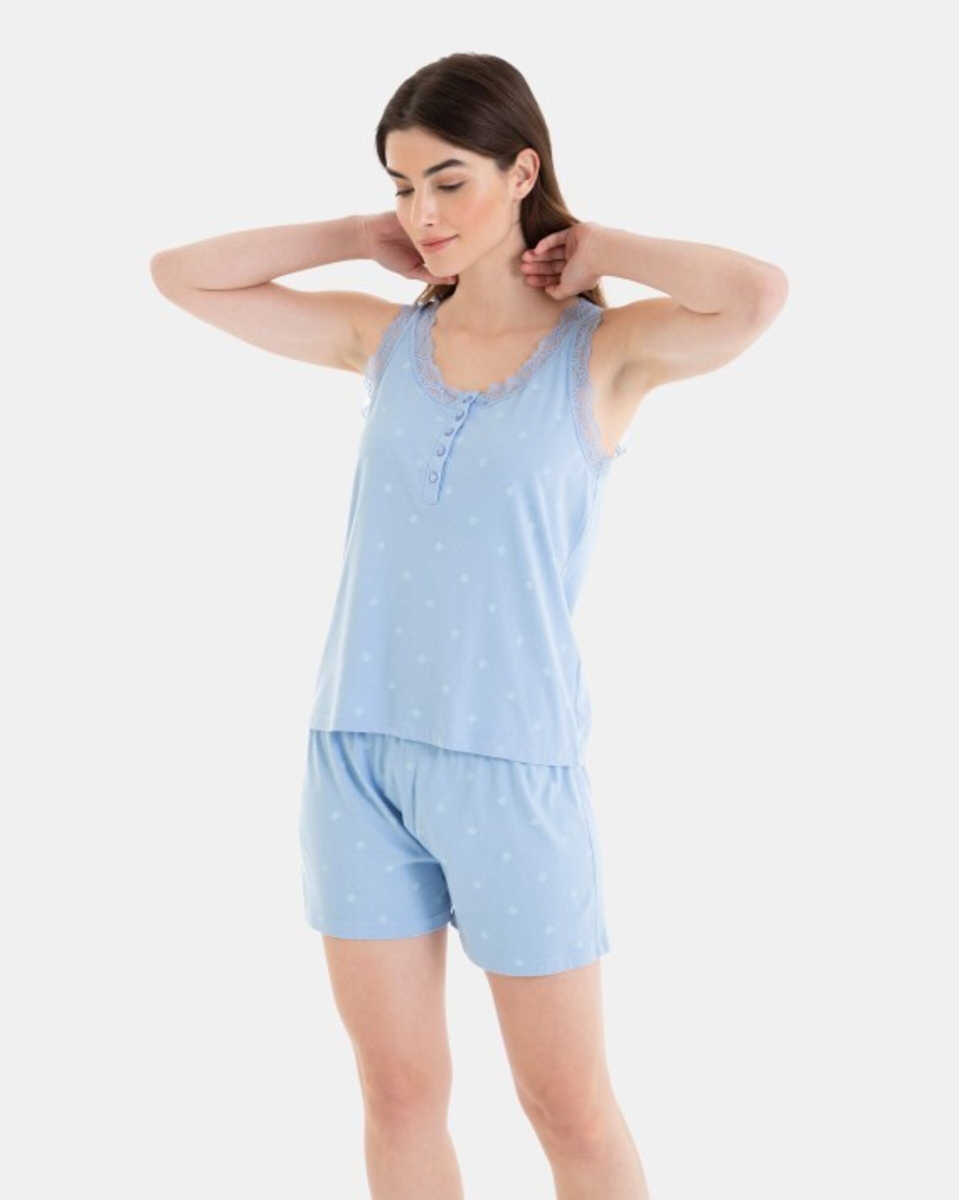 Pijama corto con tirantes - 4