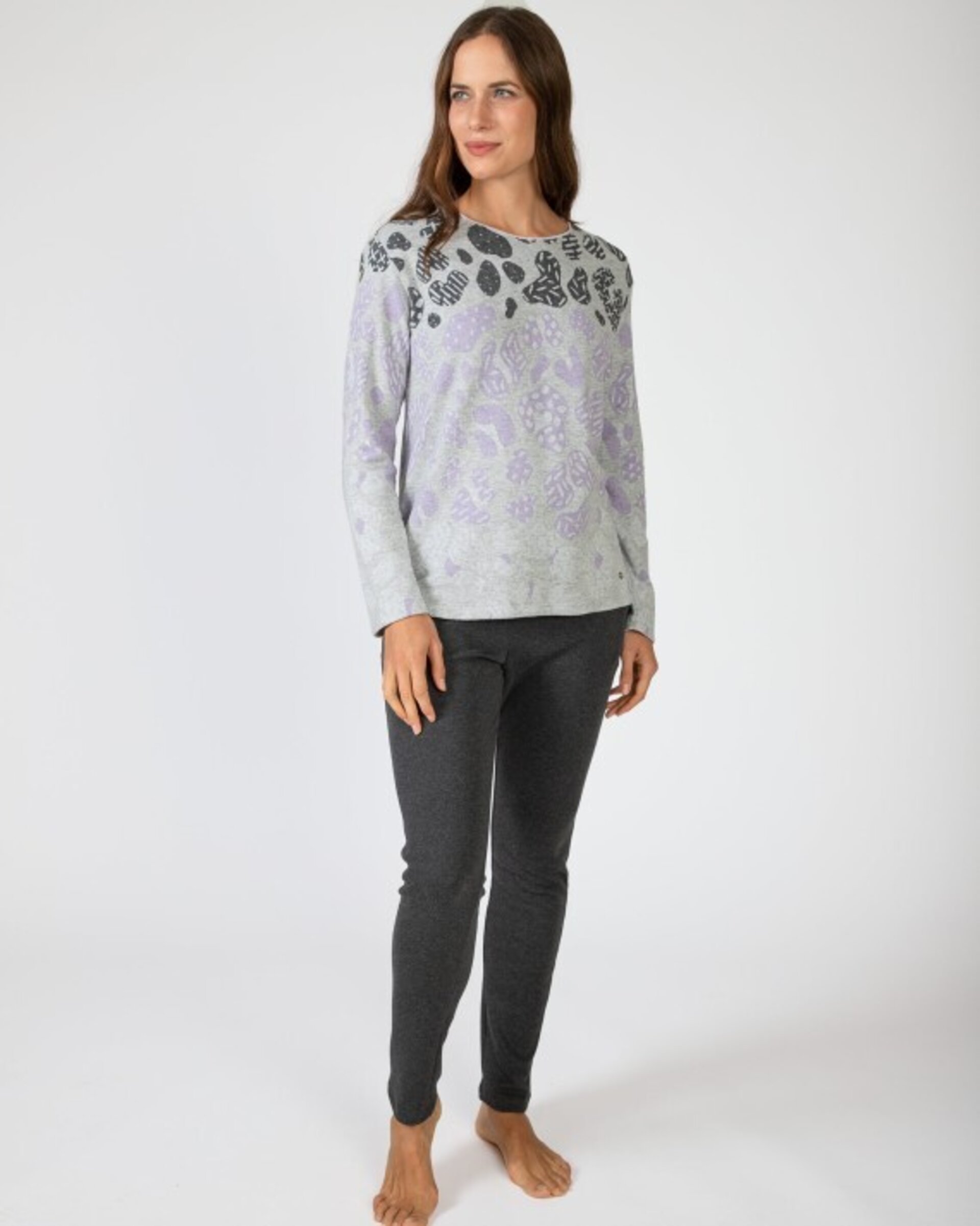 Pijama de mujer largo de punto milano - 1