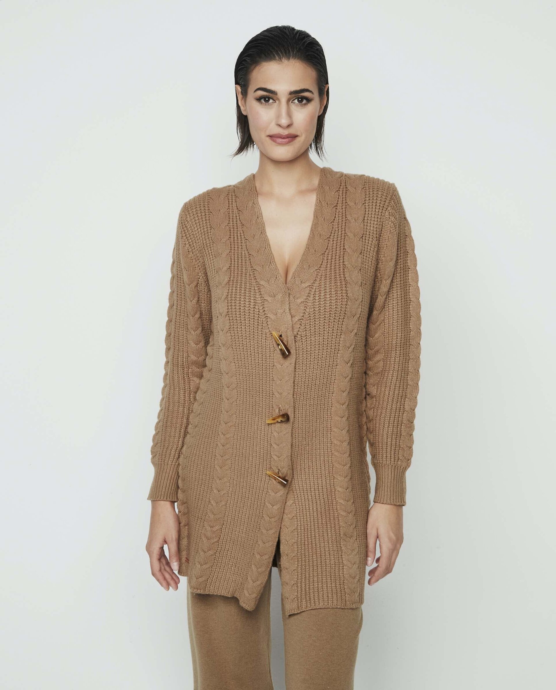 Chaqueta trenzas de lana - 1