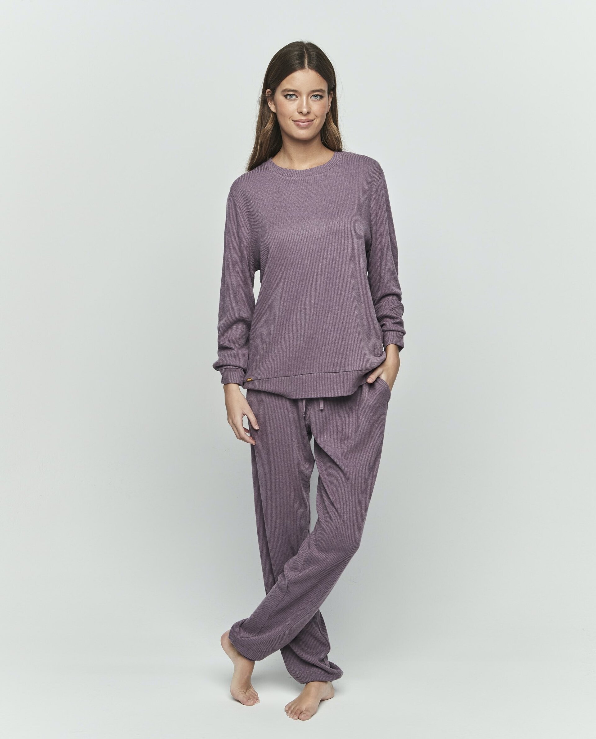 Pijama Basic morado - 1